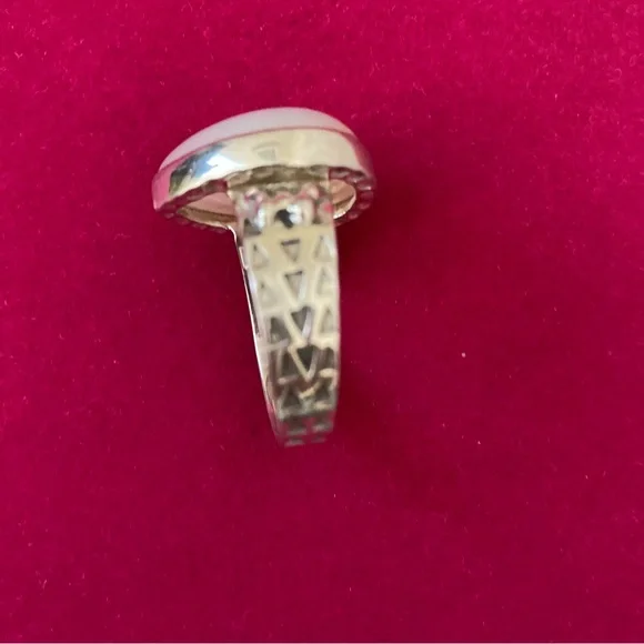 Amy Kahn Russell Moonstone 925 Silver Ring - Picture 10 of 11